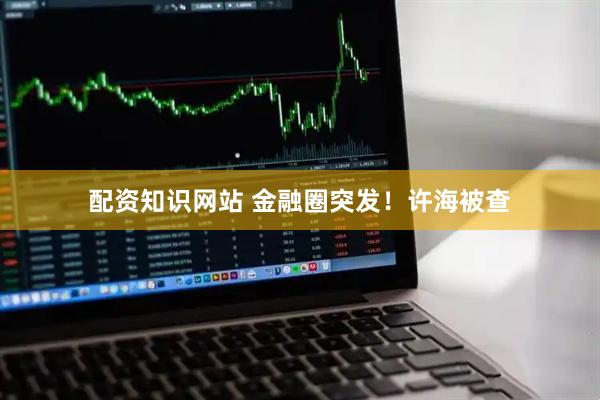 配资知识网站 金融圈突发！许海被查