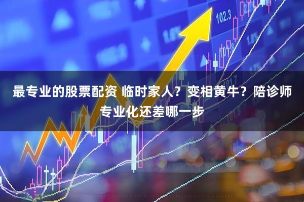 最专业的股票配资 临时家人？变相黄牛？陪诊师专业化还差哪一步