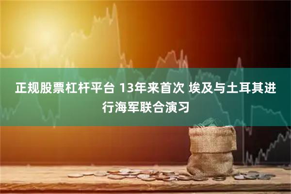 正规股票杠杆平台 13年来首次 埃及与土耳其进行海军联合演习